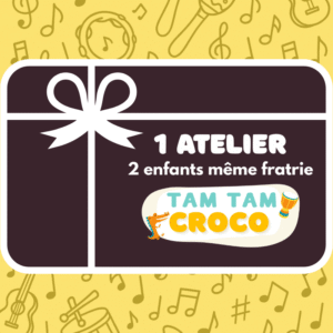 Carte cadeau 1 atelier (2 enfants de la même fratrie)